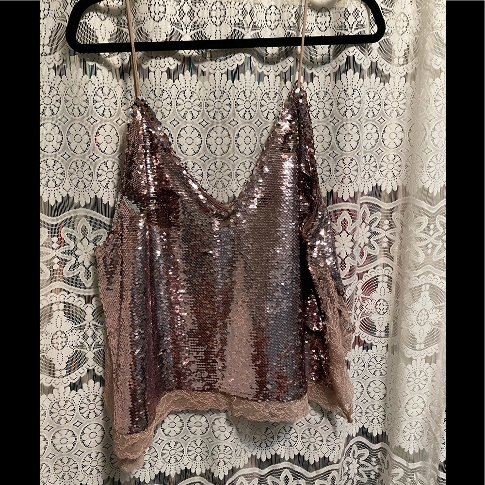 Mermaid sequin free people top!